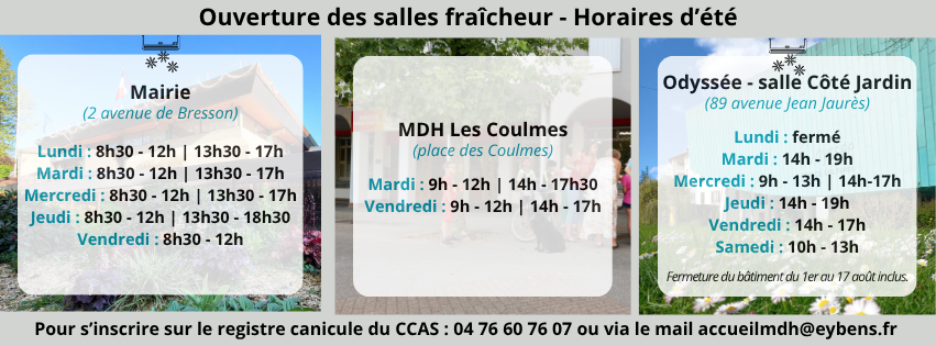 Les salles fraicheurs